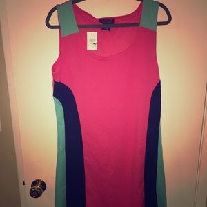 Colorblock party plus sized dress